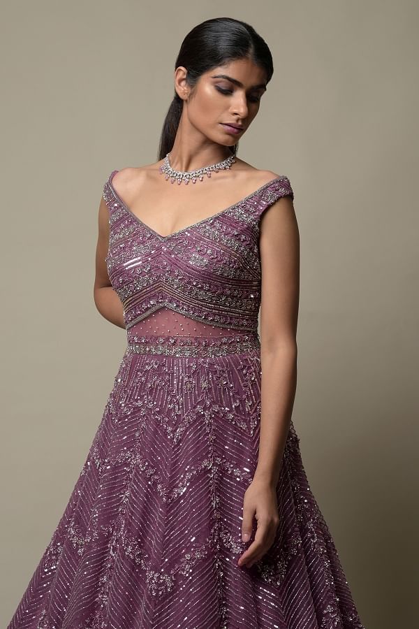 Western gown neck design online