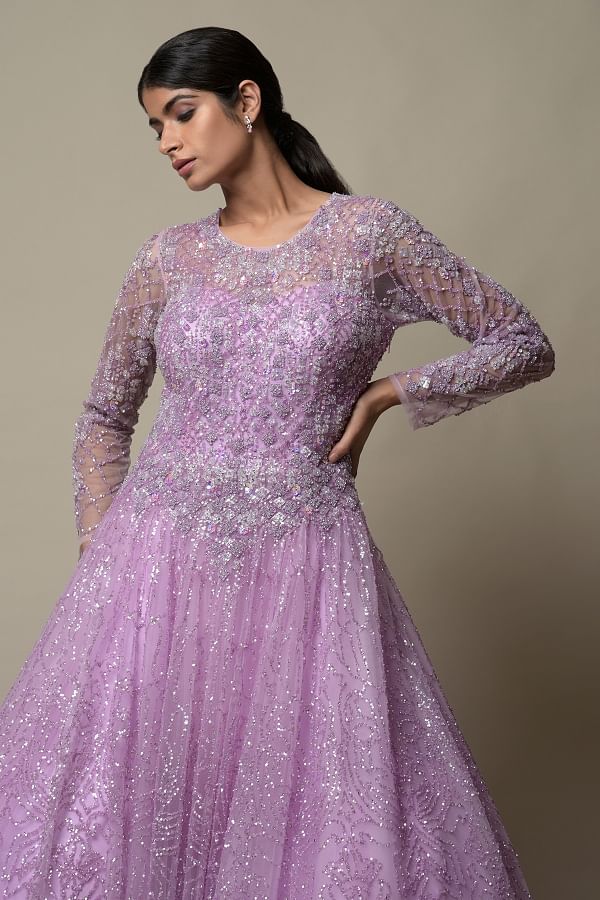 Indo Western Gown Dresses Western Gowns Online Gowns Samyakk