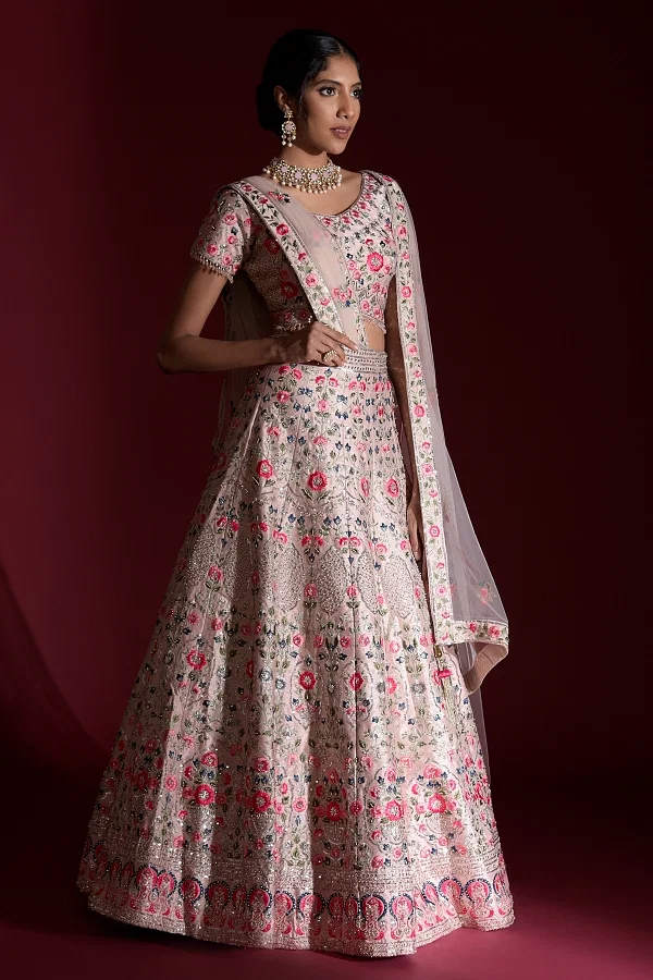 Lehenga Choli For Engagement | Punjaban Designer Boutique-gemektower.com.vn
