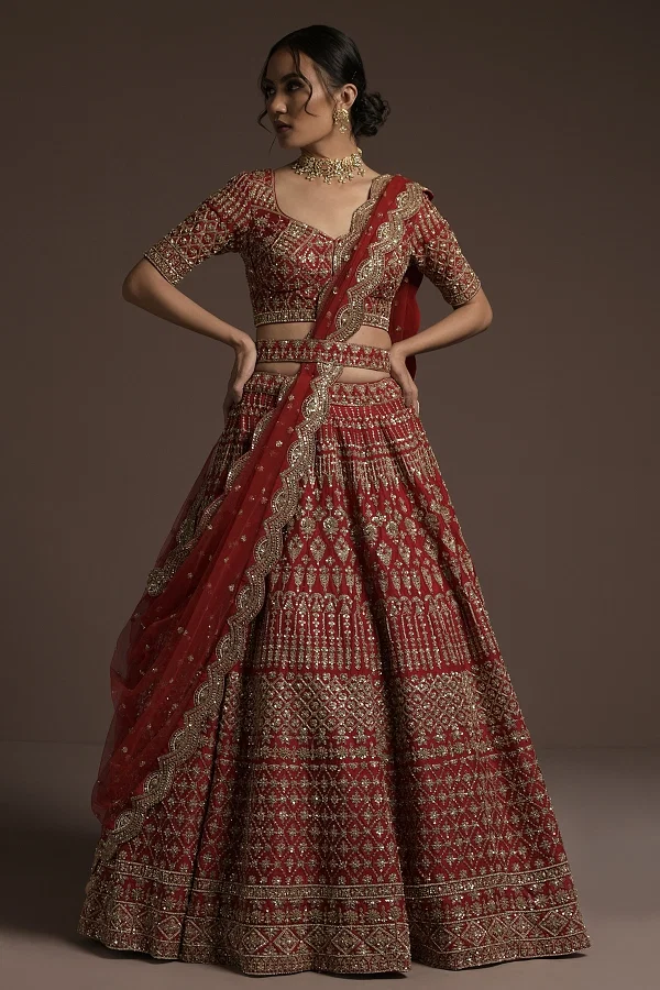 Online Bridal Lehenga For Reception USA | Maharani Designer Boutique-gemektower.com.vn