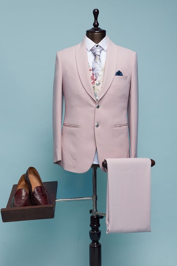 Buy Park Avenue Men Grey Single Breasted Slim Fit Formal Suit - Suits for  Men 7628986 | Myntra