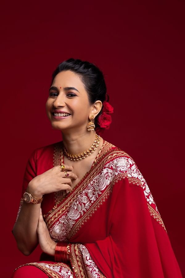 Featuring @poornimaindrajith in our statement hot chilli red 'Rashmoni Ki  Saree', a one of its kind and part of our Vintage collectibles… | Instagram