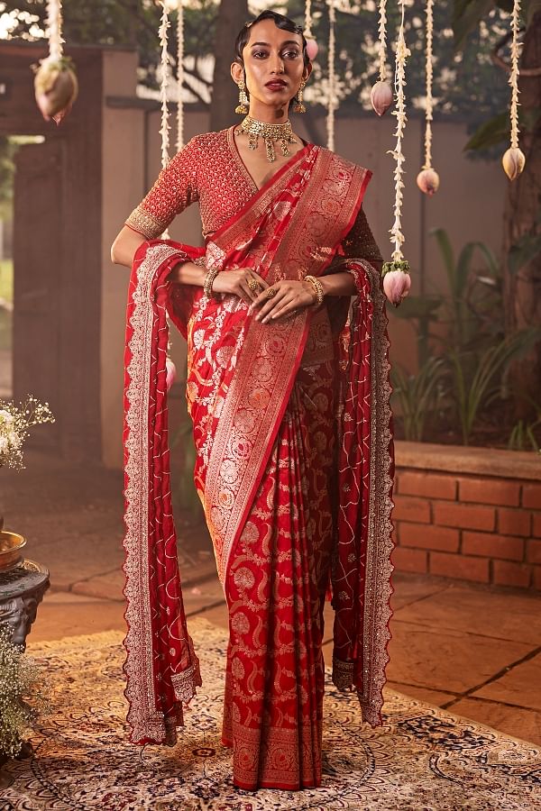20 Belted Saree Ideas for 2021 Indian Bridal Weddings Unique Look