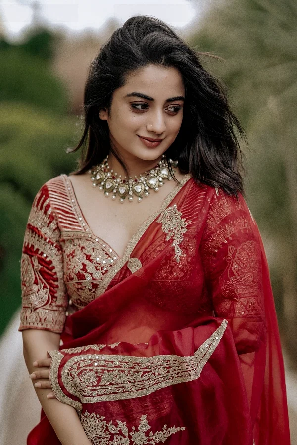 Red fancy saree shop