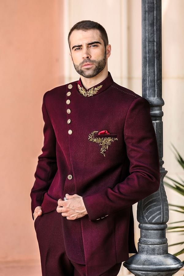 Wine Colour Designer Jodhpuri Suit,jodhpuri Suit,jodhpuri Suit for Wedding,jodhpuri  Suit for Men - Etsy