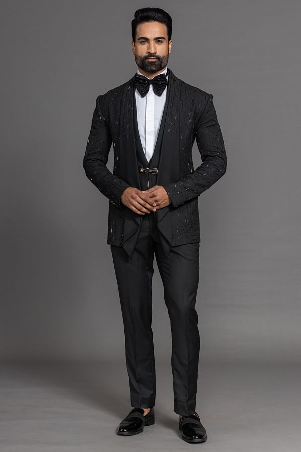 Men Blue Designer Wedding Grooms Tuxedo Dinner Casual Suit (Jacket+Vest+Pants)  | eBay