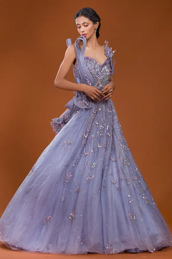 Evening gowns for sangeet sales