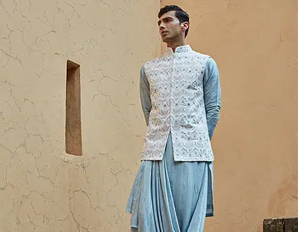 waist coat kurta